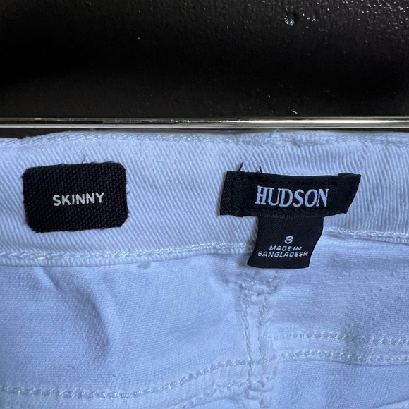 Hudson Skinny White Jeans Girls Size 8 - Picture 5 of 8